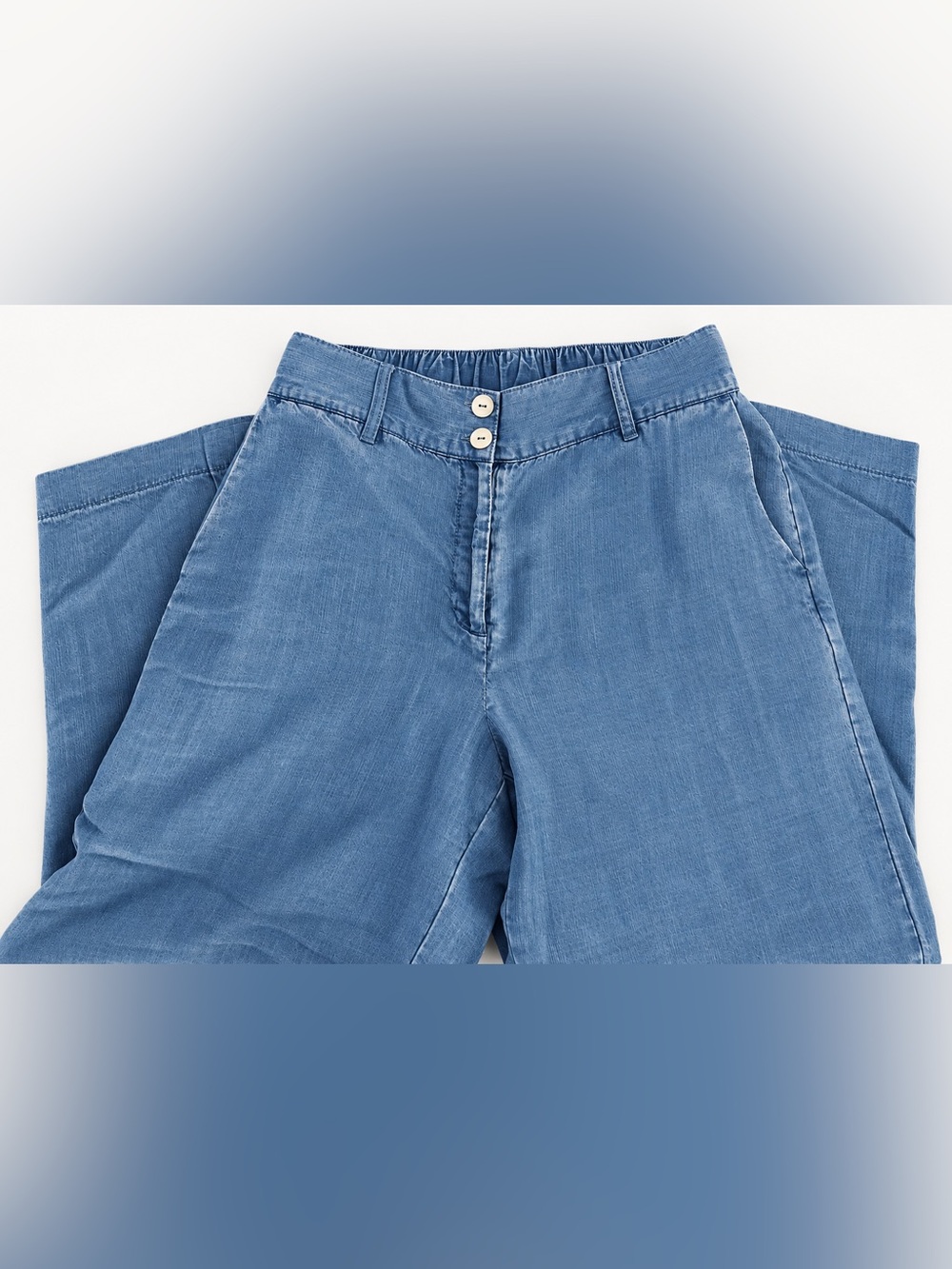 Ruby Rd.  blue lightweight cropped pants - Picture 6 of 8